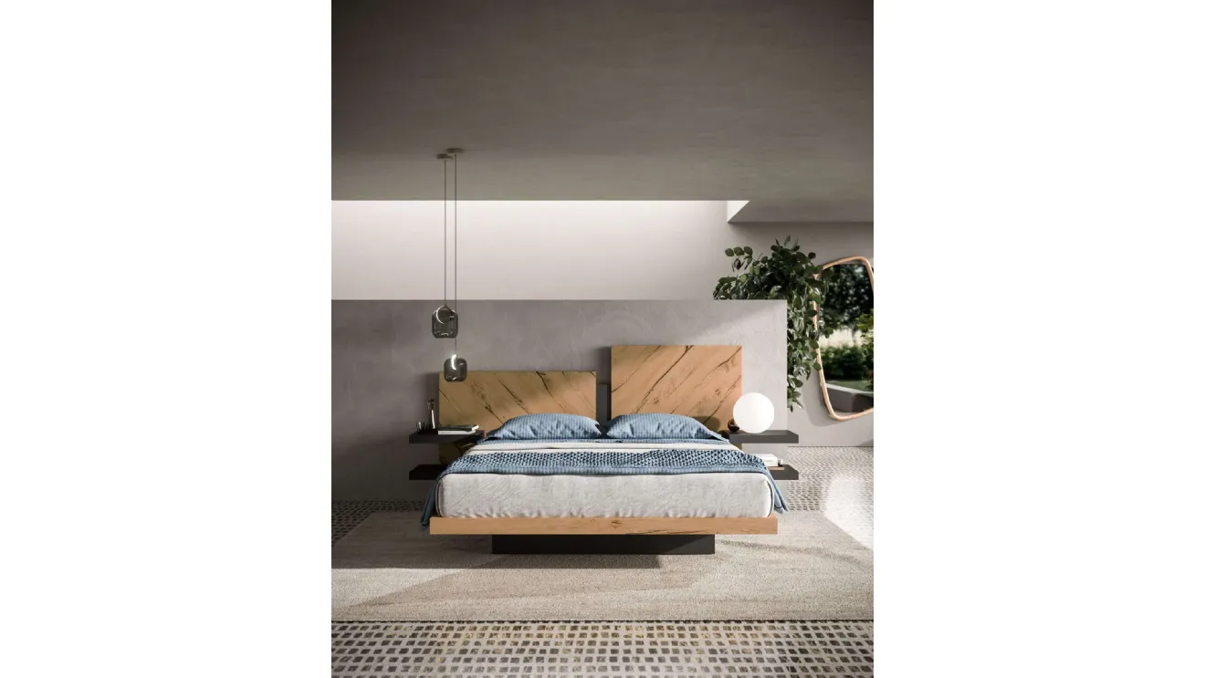 Letto con box contenitore Nazarè di Ozzio