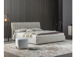 Letto in tessuto imbottito con box contenitore Tonight di Bonaldo