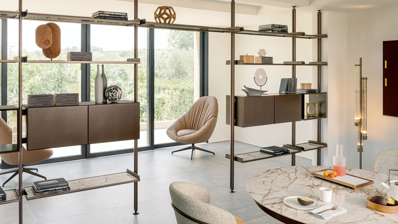 Libreria divisoria Techwall di Riflessi