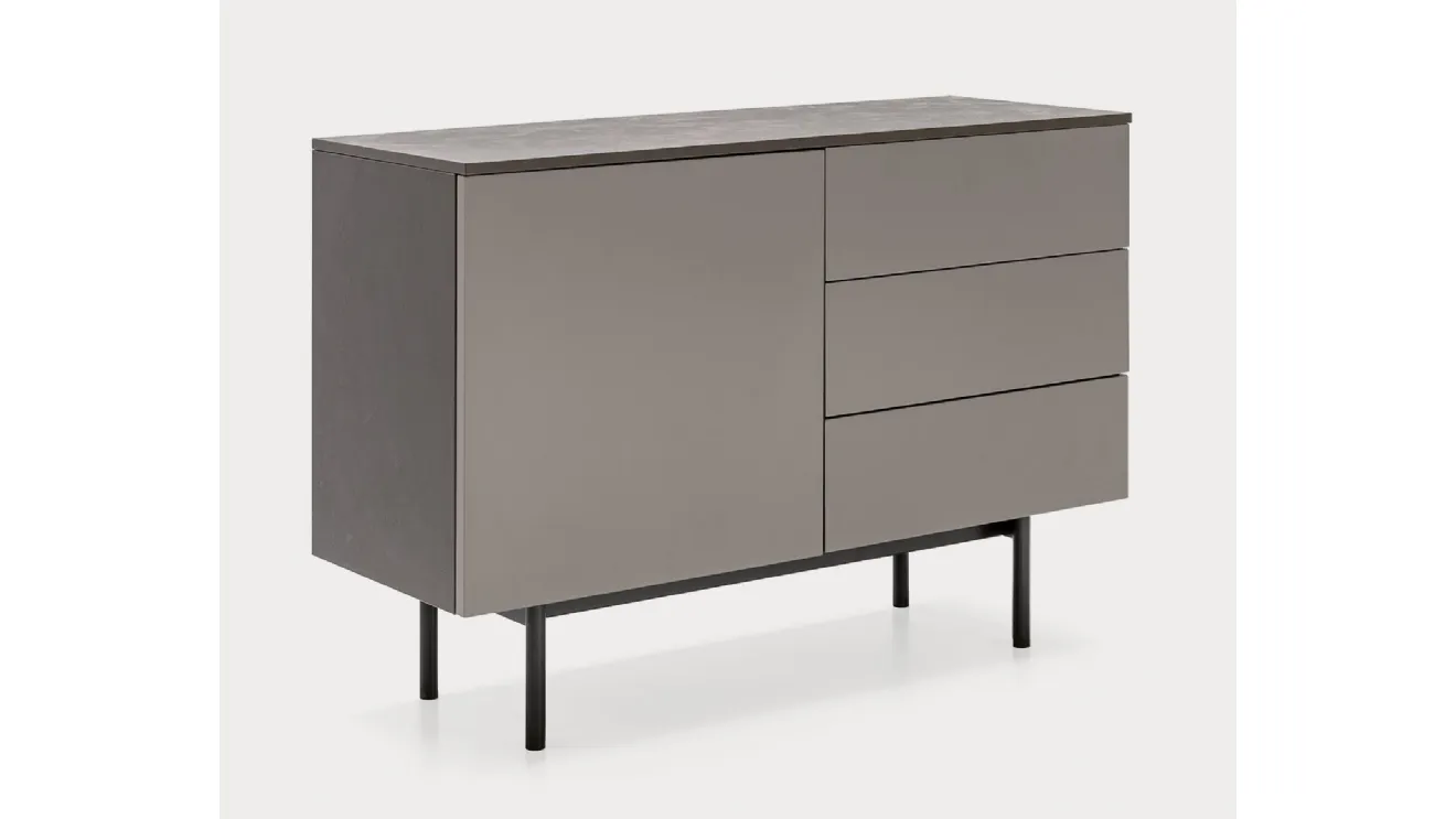 Madia in laccato opaco con top in nobilitato pietra piasentina Made CB6101 1 di Connubia