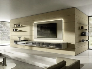 Parete Attrezzata Domino Boiserie 08 di Sangiacomo