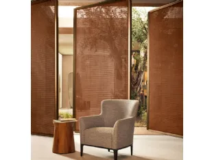 Poltroncina Gentleman Single in tessuto di Poliform
