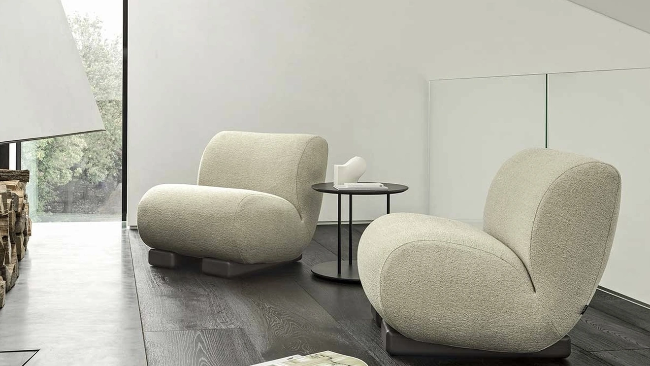 Poltrona Wallaby in tessuto imbottito di Ditre Italia