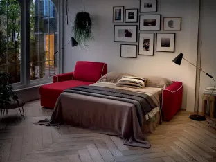 Divano Letto in tessuto Dakota di Felis