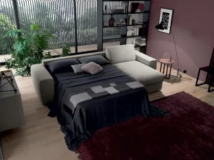 Divano Letto in morbido tessuto imbottito Spike di Felis