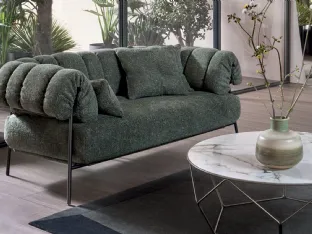 Tirella sofa lineare in tessuto imbottito di Bonaldo