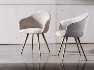 Sedia Dama in tessuto imbottito di Sovet
