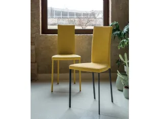 Sedia Slim in tessuto di Riflessi