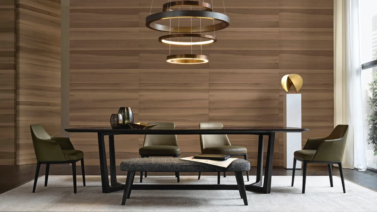 Sedia Sophie in pelle di Poliform