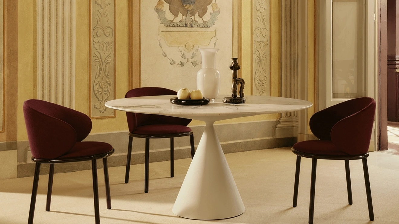 Tavolo Clay in marmo di Desalto