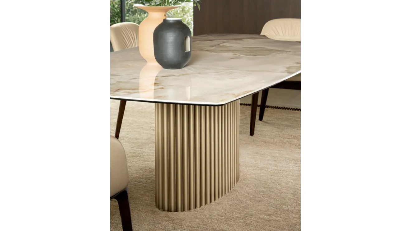 Tavolo Enea in ceramica di Riflessi