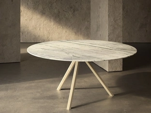 Tavolo HEB Round in marmo di Desalto