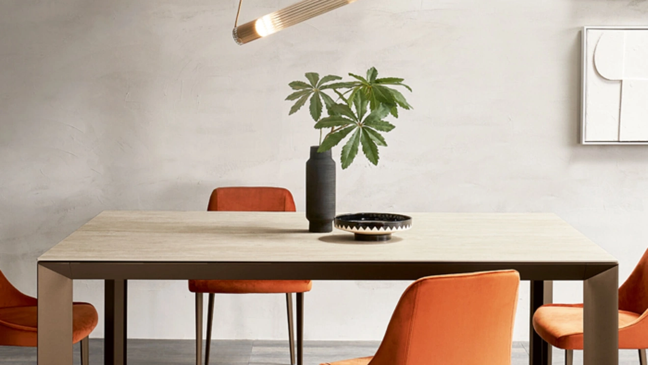 Tavolo allungabile Manhattan Ceramica di Riflessi