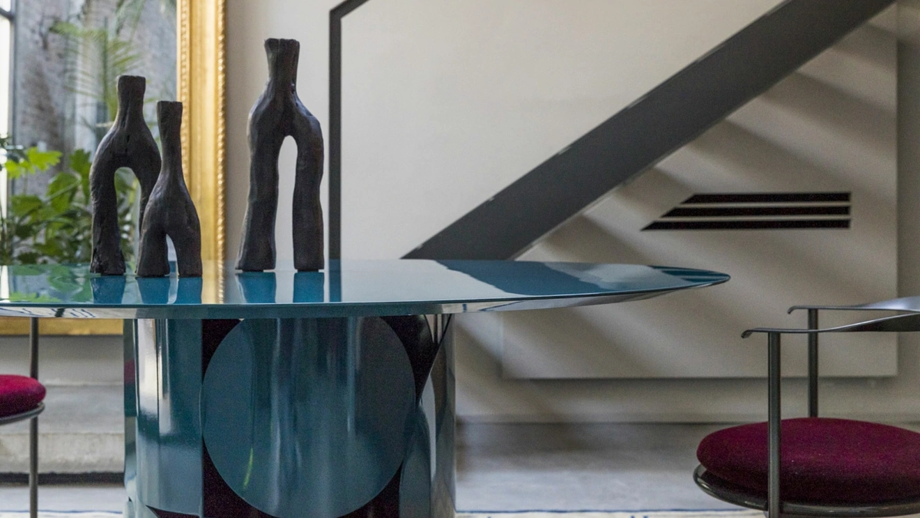 Tavolo rotondo Shape Laccato di Mogg