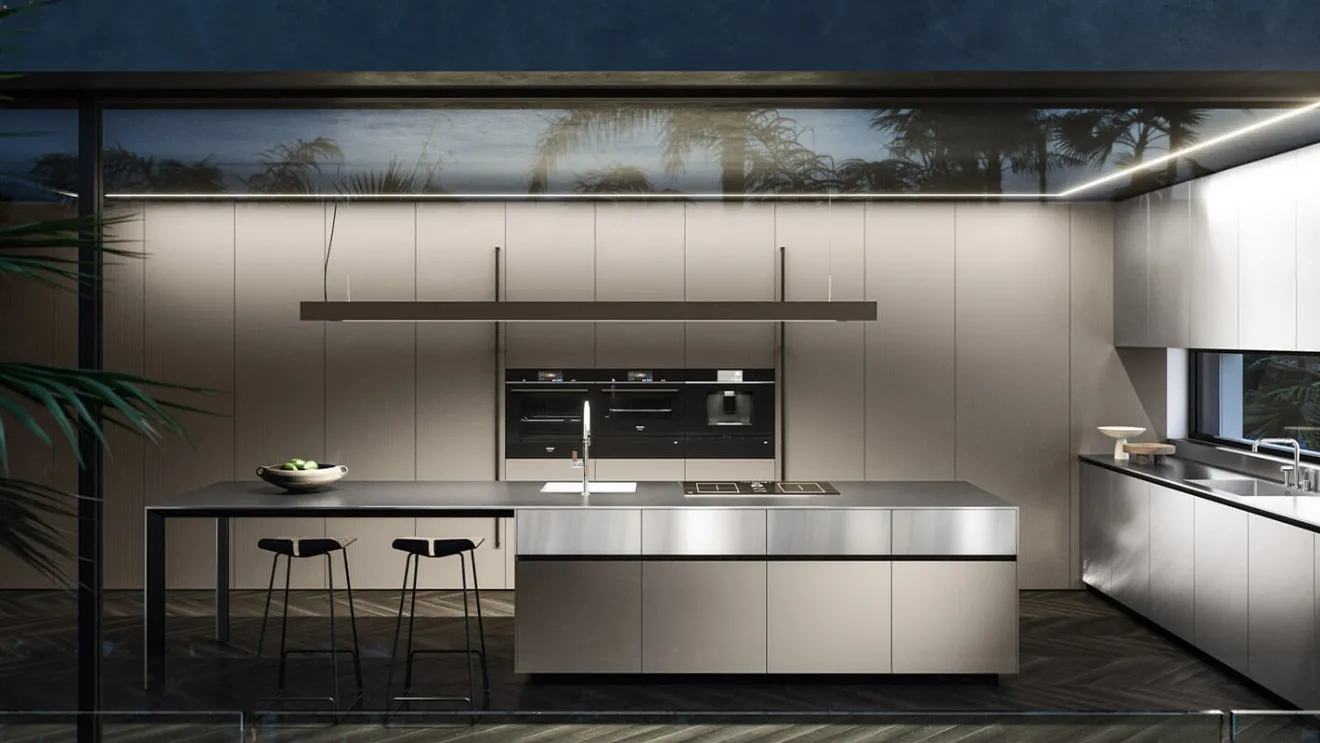 Cucina Design con isola Ak Project 07 di Arrital