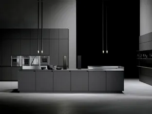 Cucina Design lineare in Fenix piombo AkB 08 01 di Arrital
