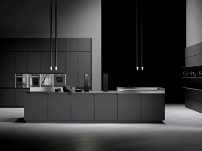 Cucina Design lineare in Fenix piombo AkB 08 01 di Arrital