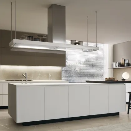 Cucina Design con penisola Alea di Poliform
