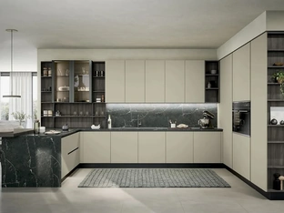 Cucina Moderna con penisola Colibrì 02 di Forma Cucine