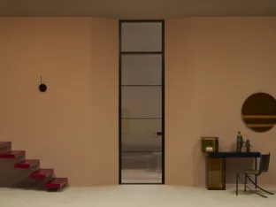 Porta per interni Sherazade Swing Slim Jambs Plus di Glas Italia