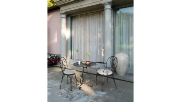 Tavolo e Sedie Aurora in ferro battuto di Unopiu
